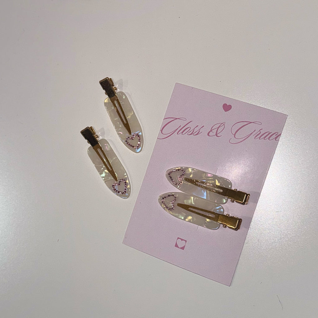 Pembe Taşlı Pens Toka