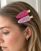 Glossy Ribbon Pens Toka Set (Pembe)