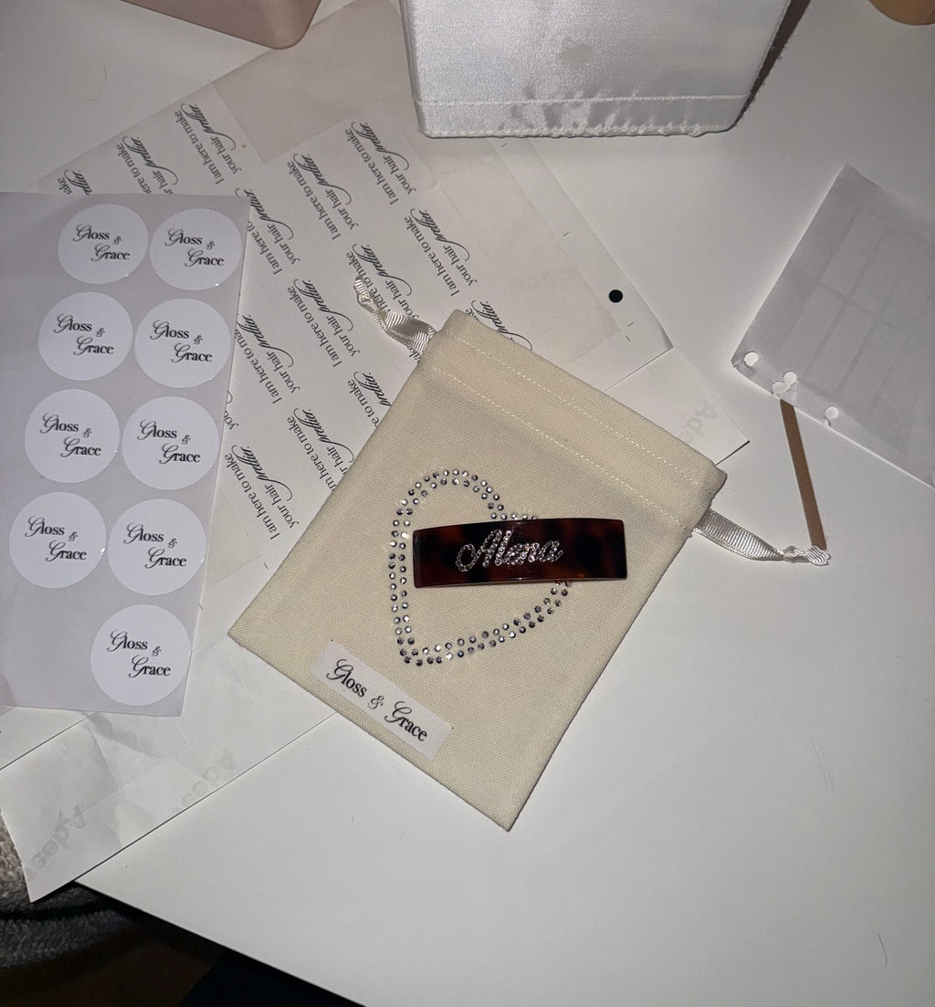 Kişiselleştirilmiş French Barrette Toka