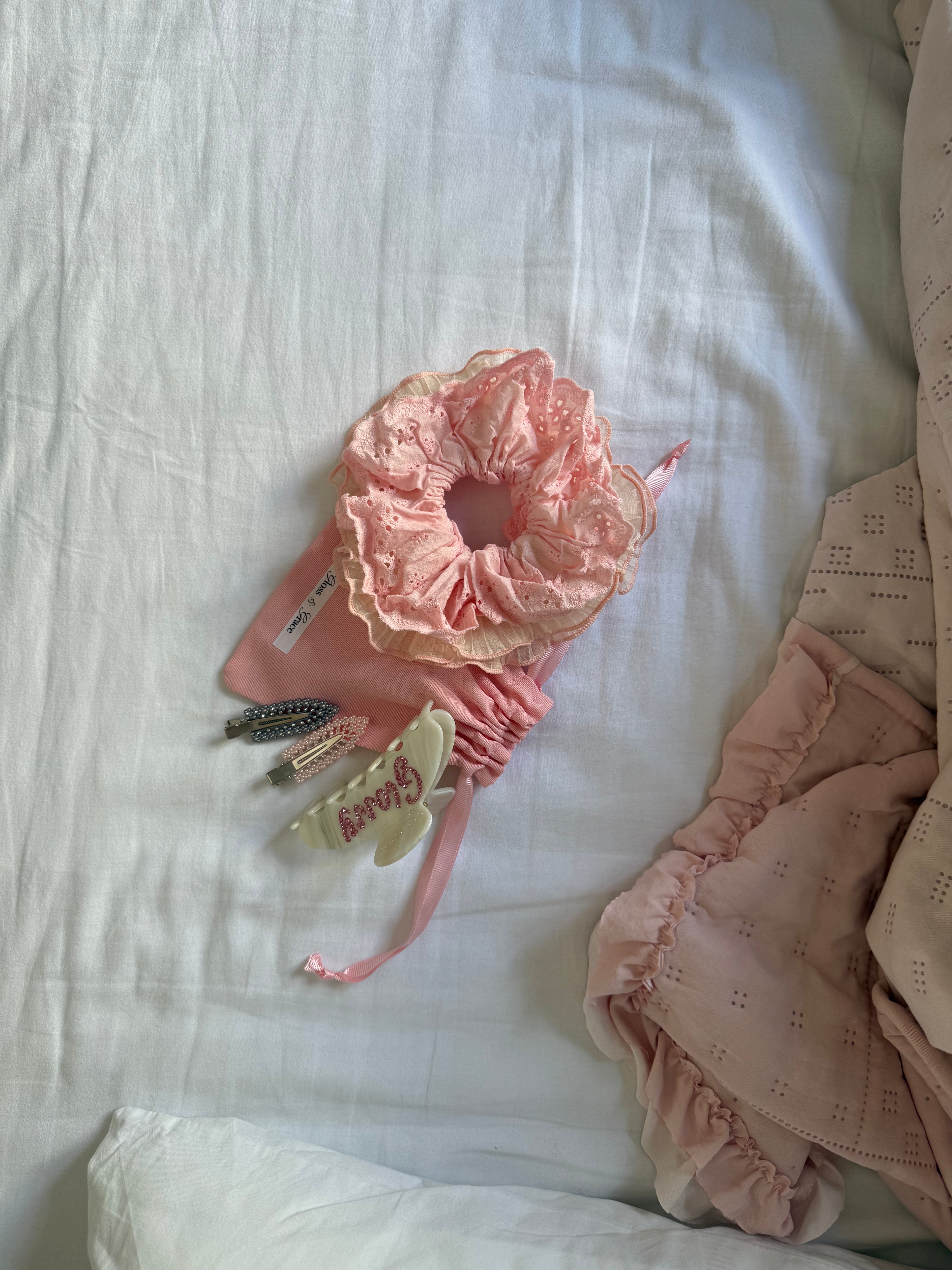 Pembe Scrunchie Toka