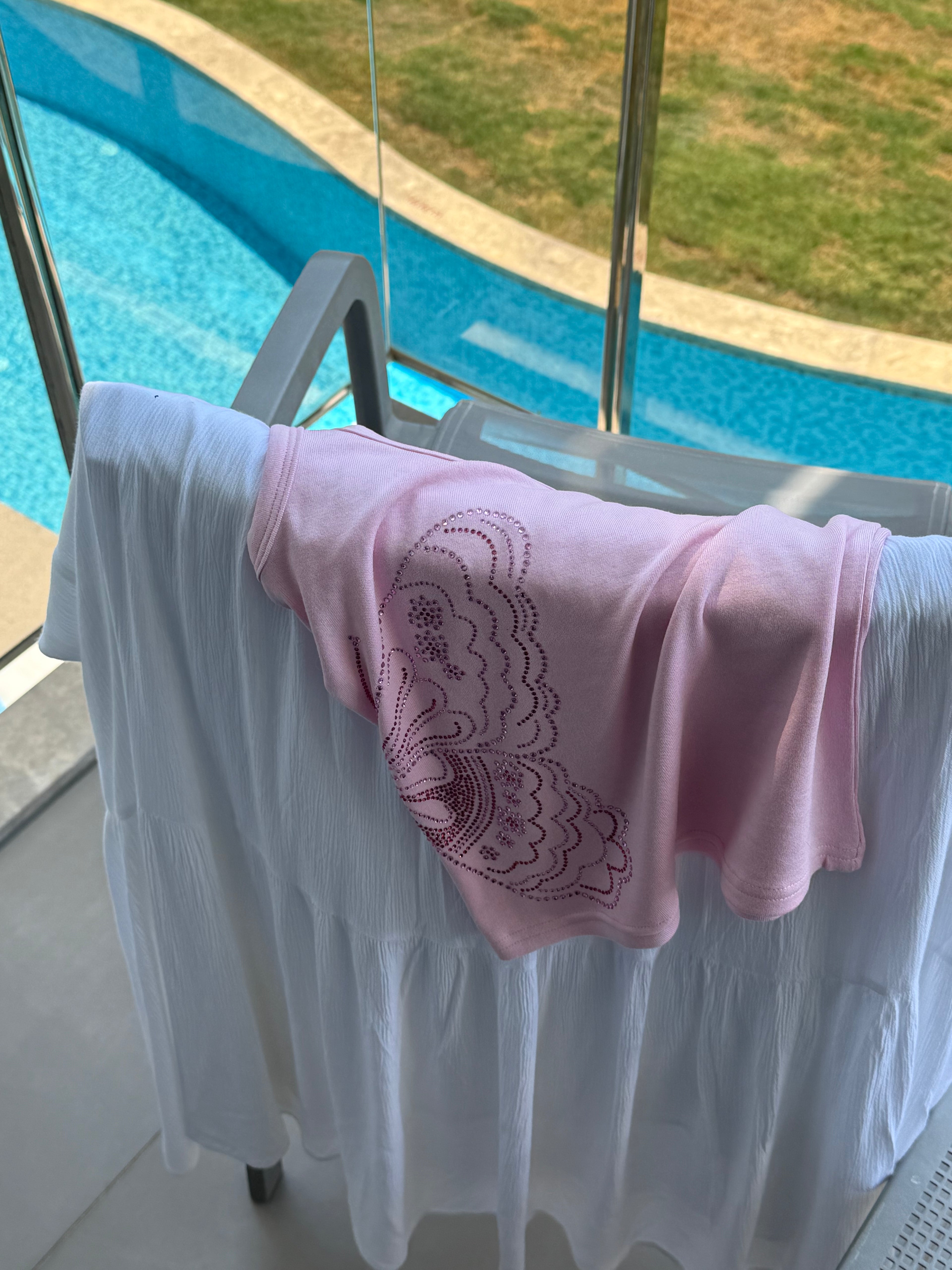 Butterfly Taşlı Atlet