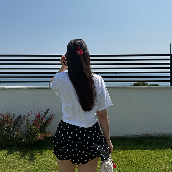 Kırmızı Asetat Toka