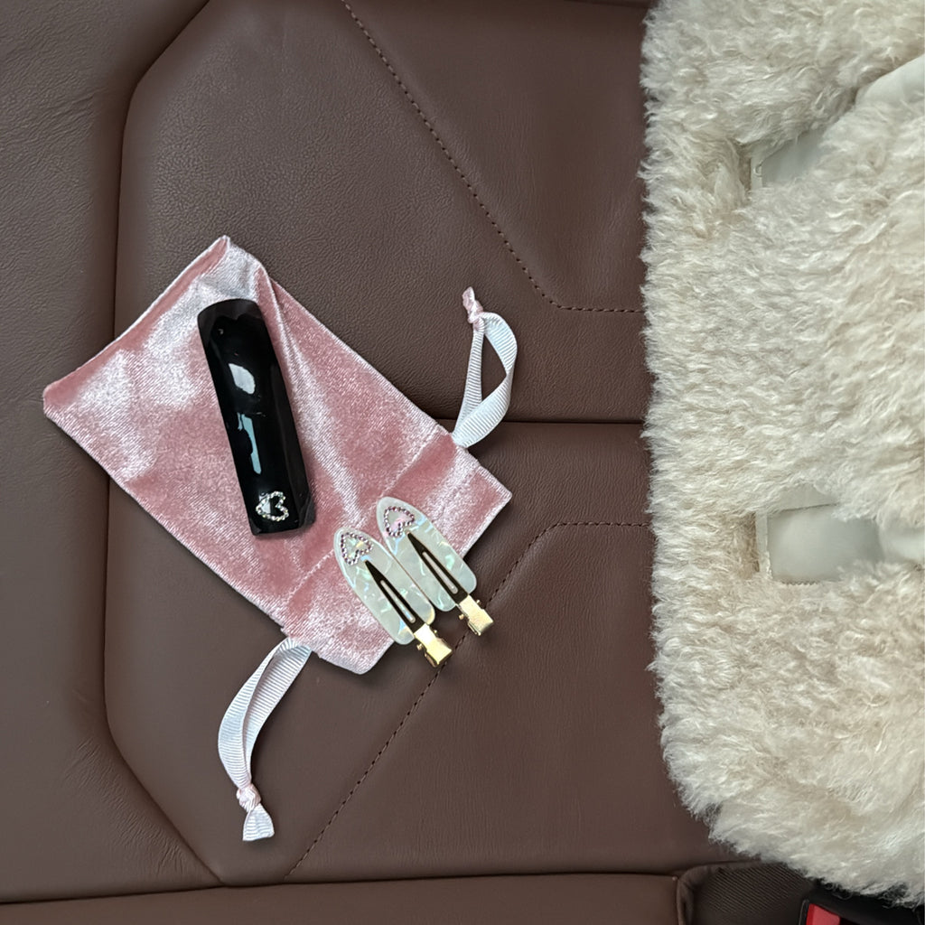 Pembe Taşlı Pens Toka